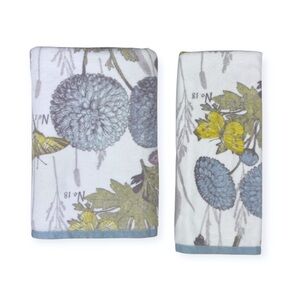 Peri Home Botanical Butterfly Garden Bath & Hand Towel